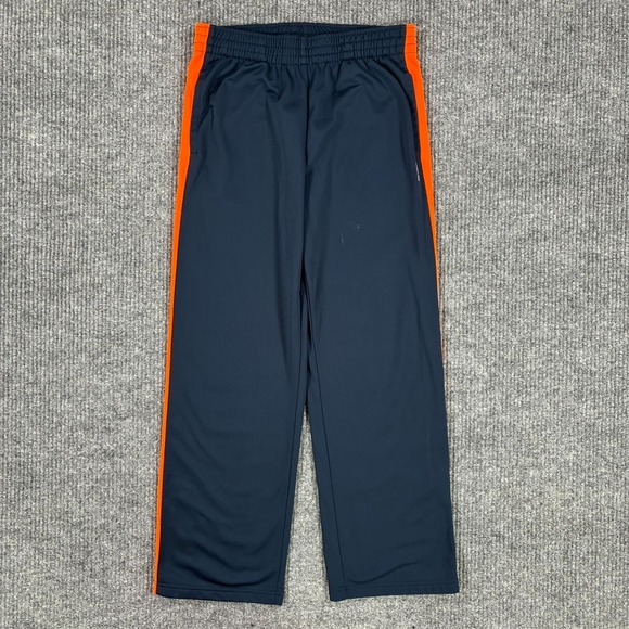 Reebok Pants - Reebok Track Pants Mens Size XL Navy Blue Orange Pull On Athletic Warm Up Y2K